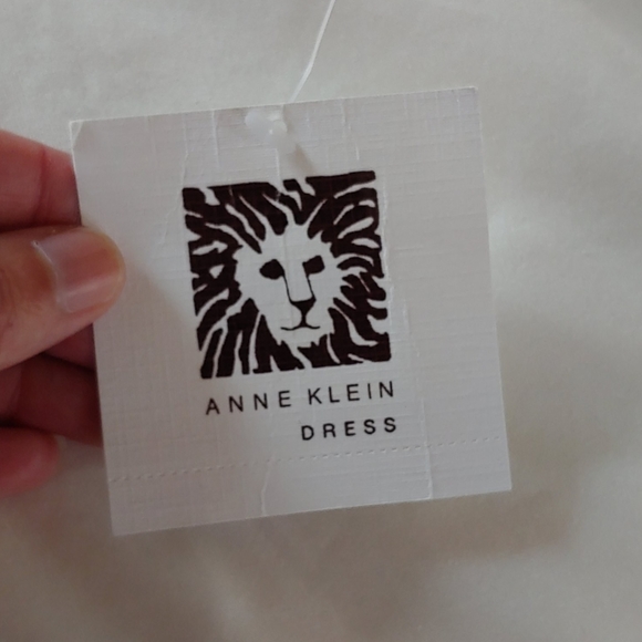 ANNE KLEIN STRIPED FIT AND FLARE DRESS SIZE 14 - Picture 6 of 8